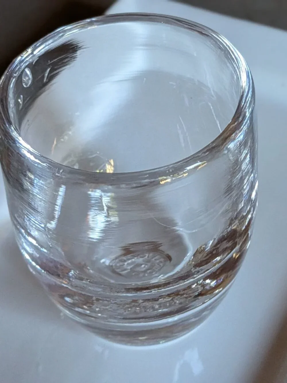 Clear Glassbaby Votive Candle Holder